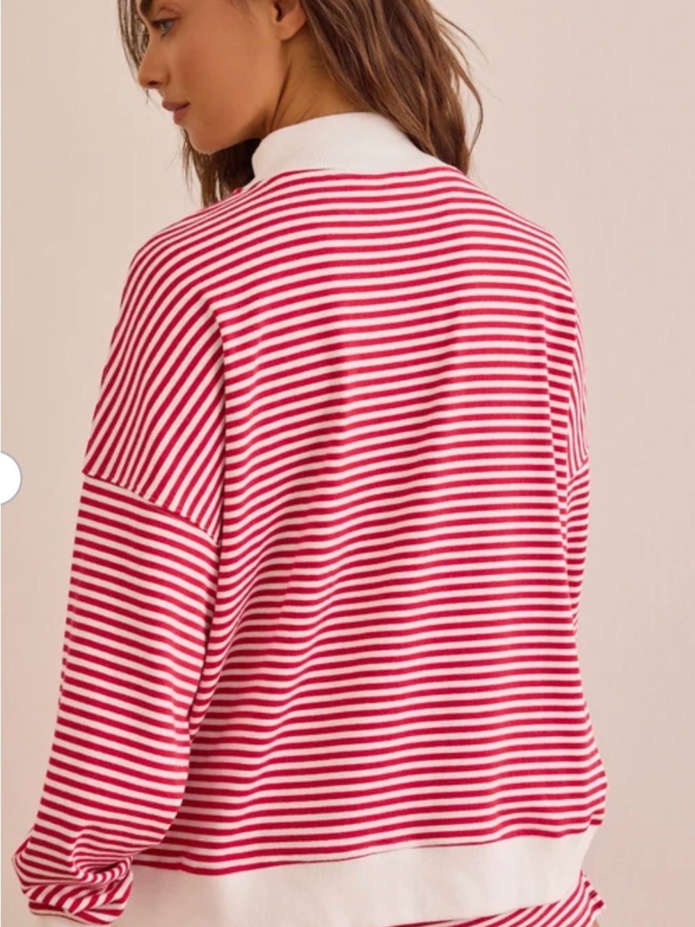 12 Striped Red USA Lounge Top & Shorts Set - Picture 4 of 4